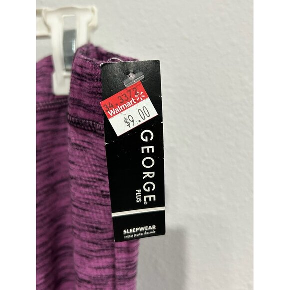 George NWT Womens Radiant Orchid Heathered Lounge Pants Sz 2X - Picture 9 of 11